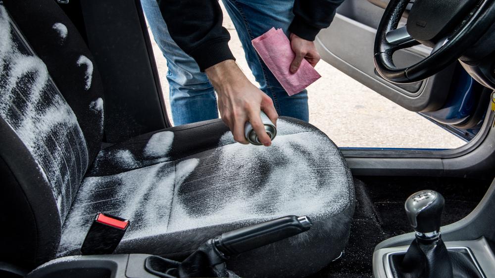 Cleaning a car Interior