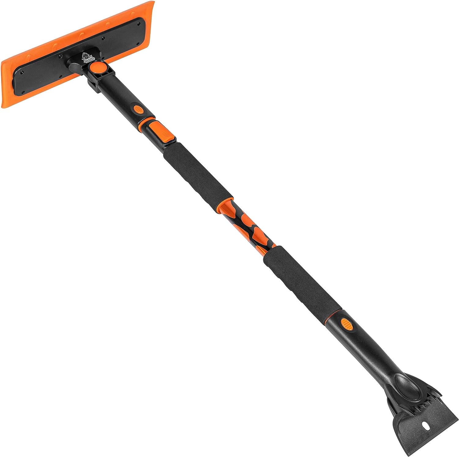 BIRDROCK HOME 55" Extendable Snow Brush with Detachable Ice Scraper