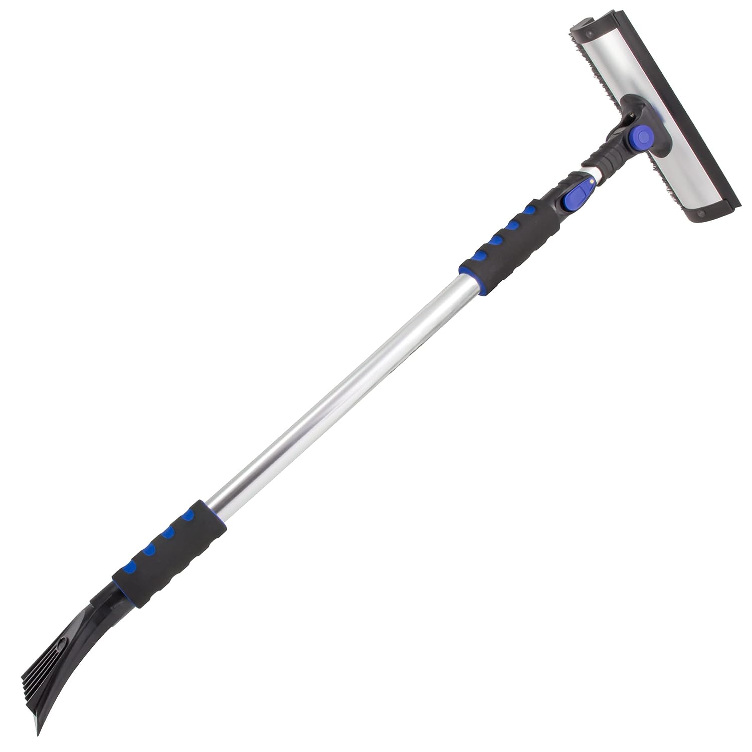 SubZero 80037 60" Quick Lock Pivoting Head Snowbroom with Integrated Squeegee and Ice Scraper