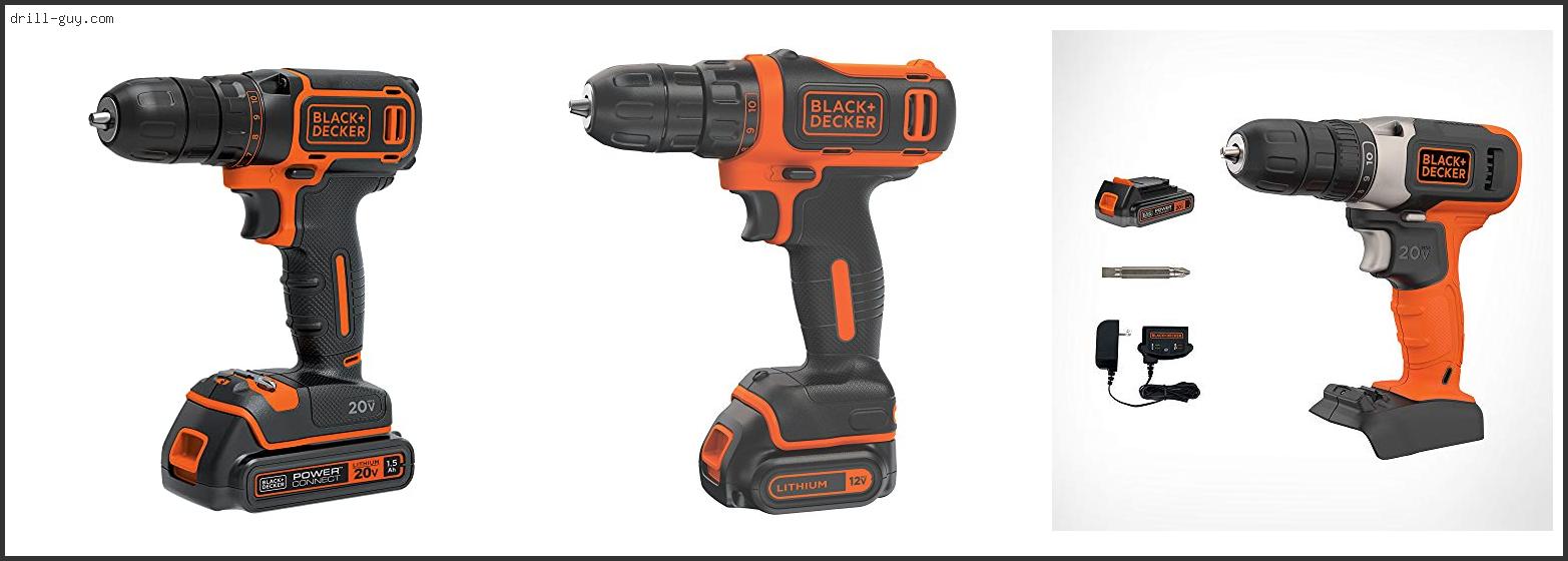 Best Black And Decker Cordless Drill