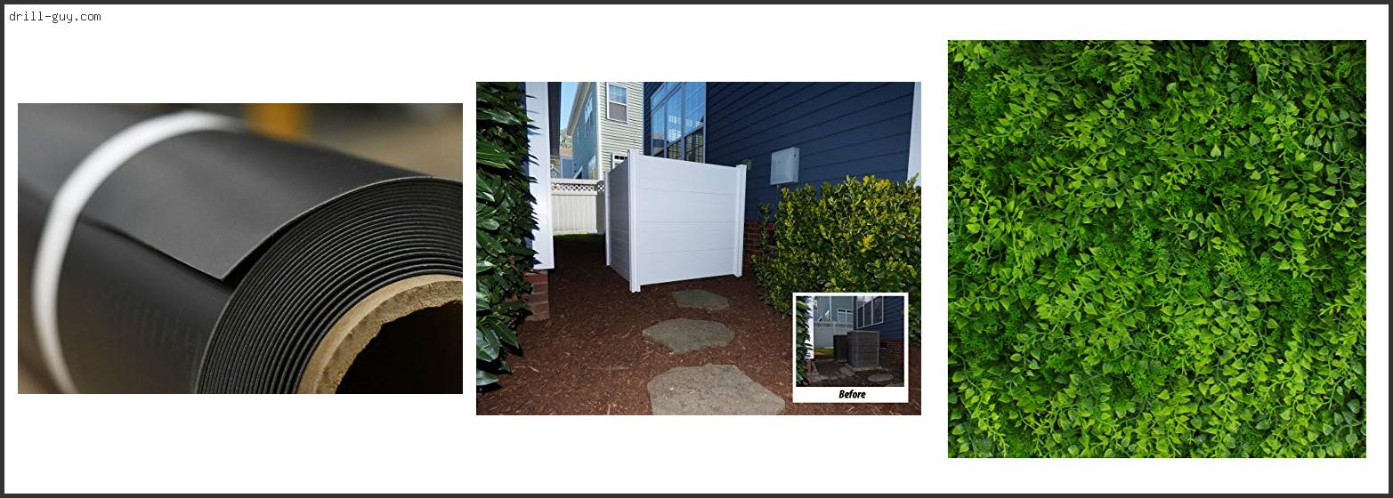 Best Fence For Sound Barrier Buying Guide