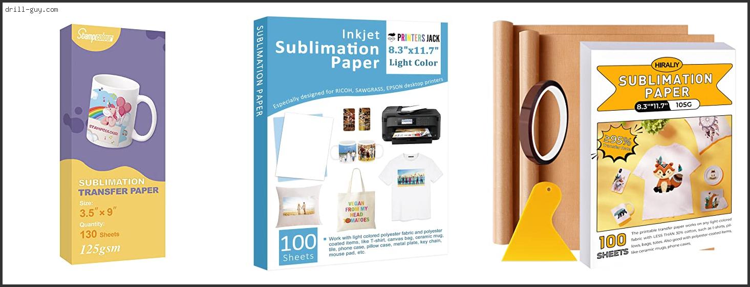 Best Paper For Sublimation Printing